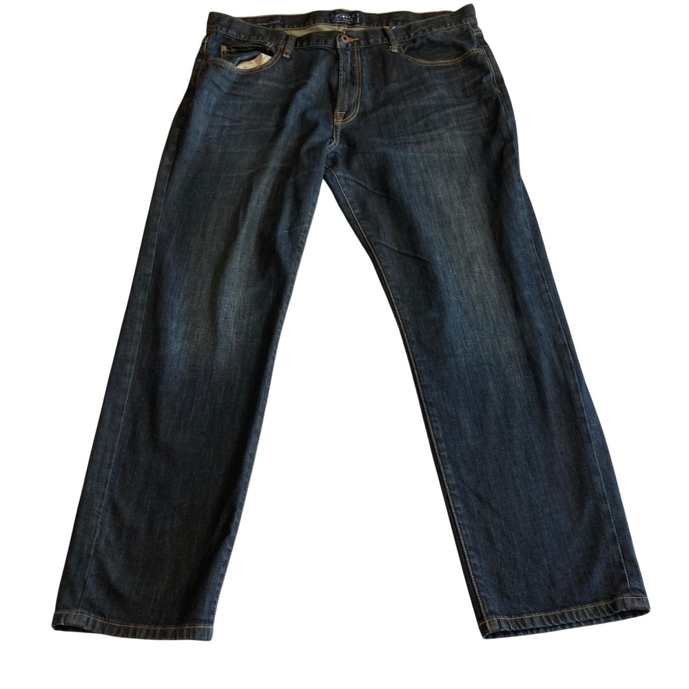 Lucky Brand Jeans Mens 38x30 221 Original Straight Dark Wash 7M11995 Classic - Picture 1 of 15